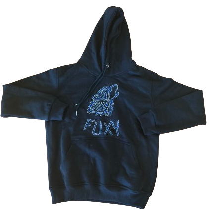 "FOX" BLUE HOODIE