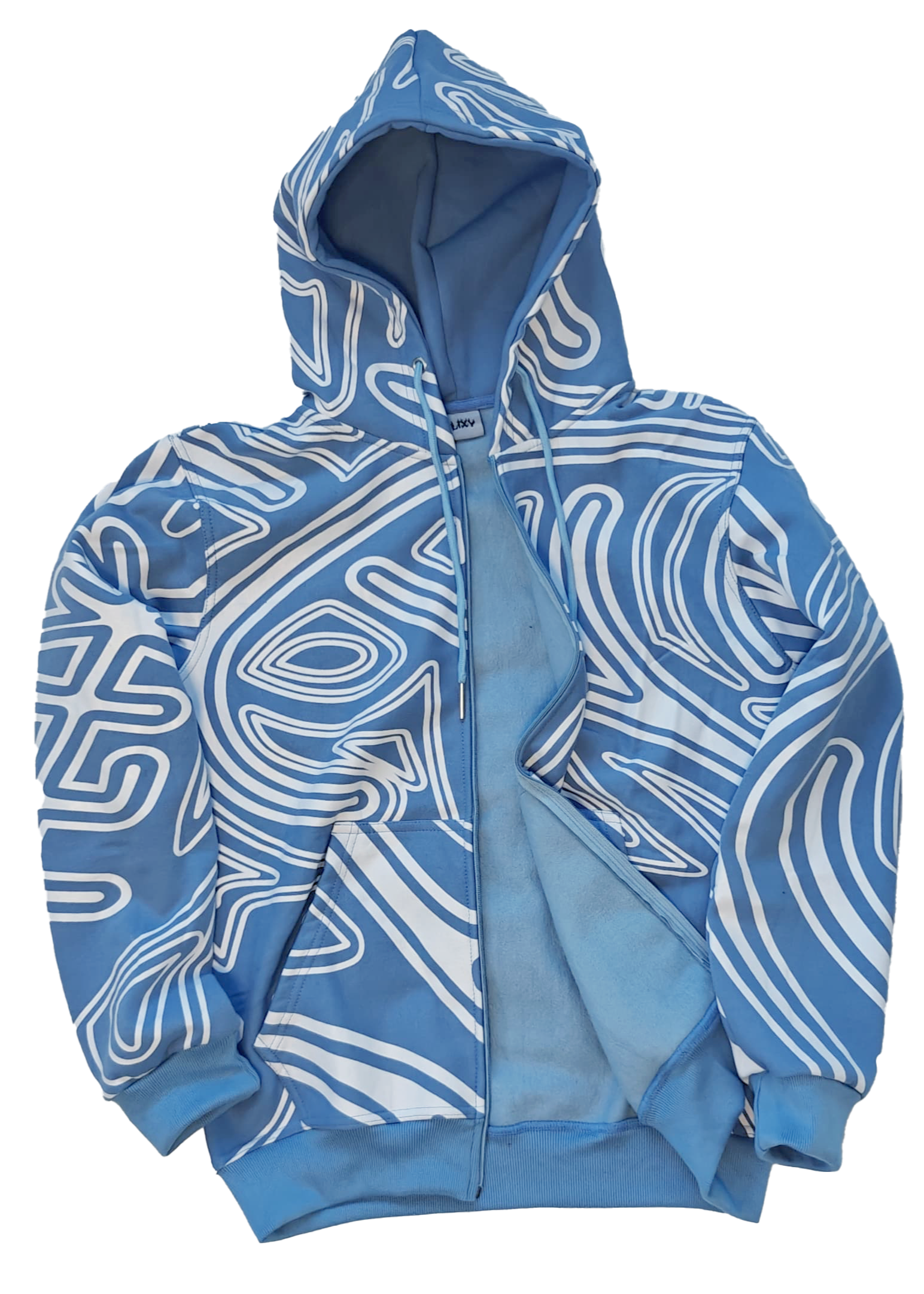 TULOSSA!!! "NIGHTLINE" BABY BLUE HOODIE